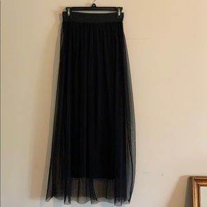 Lola black tulle skirt